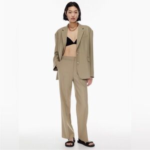 Aritzia Babaton Agency Pants Tan/Beige
